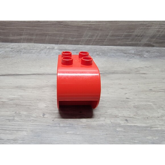 Rare Lego Duplo RED GOOGLY EYES EYE FACE PART Vintage 4x2 Head Block - Picture 3 of 6